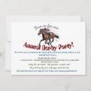 Search for horse racing birthday invitations Horse race party