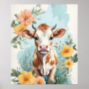 Search for cow animal posters Watercolor