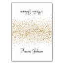 Search for gold confetti place cards White