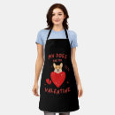 Search for funny dog picture aprons Modern