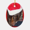 Search for doberman christmas tree decorations Red