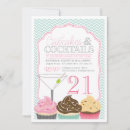 Search for cupcakes and cocktails invitations Modern