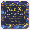 Search for starry night thank you stickers Blue