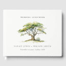 Search for tree wedding guest books Watercolor
