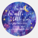 Search for galaxy round stickers Twinkle twinkle little star