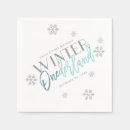 Search for blue and silver napkins Winter