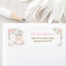 Search for pink elephant return address labels Elephant baby shower