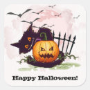 Search for fun feline stickers Halloween