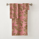Search for pink and gold bath towels Elegant
