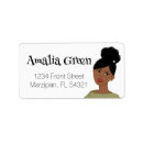 Search for hair return address labels Green