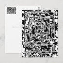 Search for black and white abstract art postcards Geometric