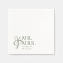 Search for mr and mrs napkins Classic