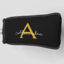 Search for black and gold golf head covers For her