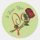 Search for red rose heart stickers Elegant