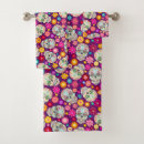 Search for sugar skull bath towels Flowers