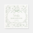 Search for sage green napkins Baby shower