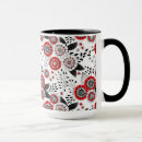 Search for vector flowers mugs Pattern