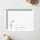 Search for floral border note cards Green