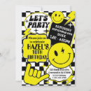 Search for black and white checked invitations For kids