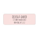 Search for pink and black return address labels Simple