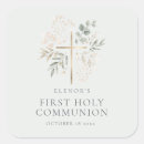 Search for first holy communion celebration stickers Gold cross
