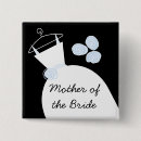 Search for mother of the bride badges Blue