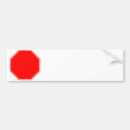 Search for stop sign bumper stickers Warning
