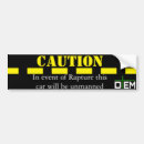 Search for yellow caution sticker bumper stickers Humour