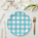 Search for blue paper plates Gingham