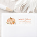 Search for pumpkin orange return address labels Elegant