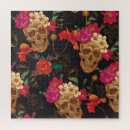 Search for flower skull puzzles Pattern