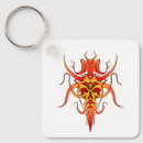 Search for tribal tattoos key rings Red