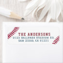 Search for baseball return address labels Blue