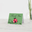 Search for ladybug note cards Green