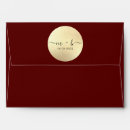 Search for gold foil envelopes Burgundy