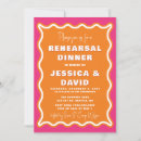 Search for orange rehearsal dinner invitations Bold