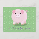 Search for cute pig postcards Illustration