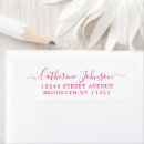Search for magenta return address labels Simple