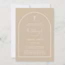 Search for neutral christening invitations Beige