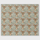 Search for vintage reindeer wrapping paper Cute