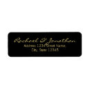 Search for return address labels for weddings Gold