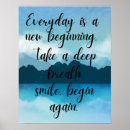 Search for new beginnings posters Inspirational quote