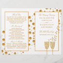 Search for bi fold wedding programs Gold