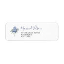 Search for thistle flower return address labels Elegant