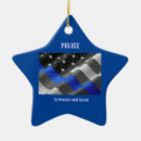 Search for thin blue line christmas tree decorations Cop