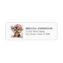 Search for yorkshire terrier return address labels Puppy