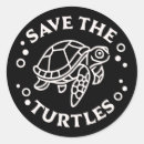 Search for save the turtles stickers Plastic free