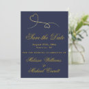 Search for navy gold save the dates Minimal