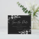 Search for black silver save date invitations Chic