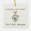 Search for mistletoe christmas tree decorations Married and merry